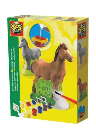 SES CREATIVE® Gips-Set "Gießen Und Anmalen - Pferd" MEHRFARBIG 3 SES CREATIVE® Gips-Set "Gießen Und Anmalen - Pferd" MEHRFARBIG