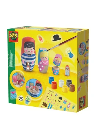 SES CREATIVE® Bastelset "Matroschkas Bemalen" Mehrfarbig 3 SES CREATIVE® Bastelset "Matroschkas Bemalen" Mehrfarbig