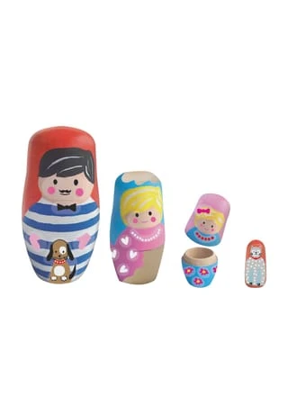 SES CREATIVE® Bastelset "Matroschkas Bemalen" Mehrfarbig 4 SES CREATIVE® Bastelset "Matroschkas Bemalen" Mehrfarbig – Bild 2