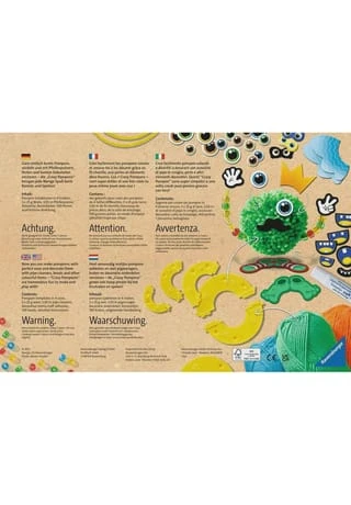 Ravensburger Be Creative Bastelset "Crazy Pompons" MEHRFARBIG 4 Ravensburger Be Creative Bastelset "Crazy Pompons" MEHRFARBIG – Bild 2