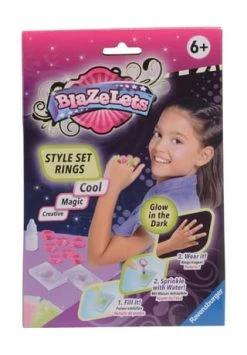 Ravensburger BlaZeLets Style-Set "Rings", Glow In The Dark BUNT