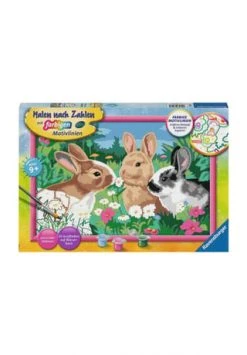 Ravensburger Malset Malen Nach Zahlen "Putzige Häschen" BUNT