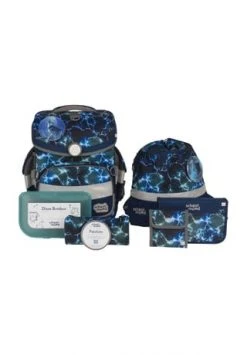 School Mood Schulranzen-Set Timeless Air "Felix", 7-teilig Blau