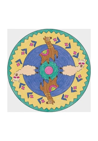 Ravensburger Original Mandala-Designer - Lama Mehrfarbig 7 Ravensburger Original Mandala-Designer - Lama Mehrfarbig – Bild 5