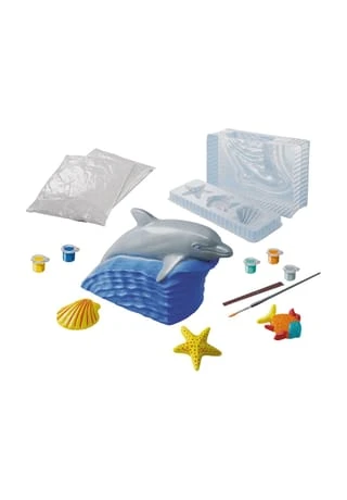 Ravensburger Create & Paint Gipsgieß-Set "Delfin" BLAU 4 Ravensburger Create & Paint Gipsgieß-Set "Delfin" BLAU – Bild 2