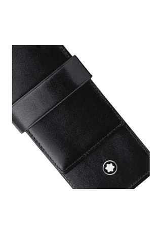 MONTBLANC Stifteetui "Meisterstück", Leder, Für 2 Schreibgeräte, SCHWARZ 4 MONTBLANC Stifteetui "Meisterstück", Leder, Für 2 Schreibgeräte, SCHWARZ – Bild 2