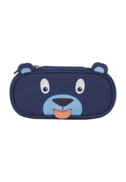 Affenzahn Stiftemäppchen "Bobo Bär", Namensschild, Wasserabweisend DUNKELBLAU