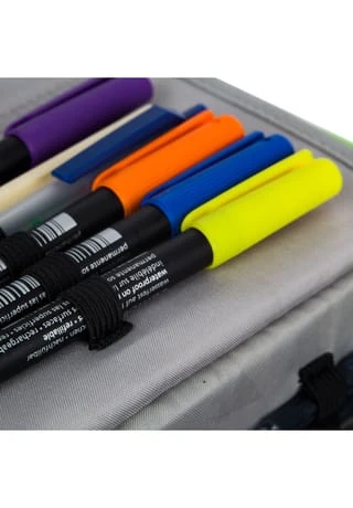 Satch Schlamperbox "Fire Phantom", Reißverschluss SCHWARZ 9 Satch Schlamperbox "Fire Phantom", Reißverschluss SCHWARZ – Bild 7