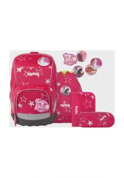 Ergobag Schulranzen-Set Wide "CinBärella" 5-teilig Pink