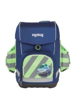 Ergobag Schulrucksack Zubehör, Seitentaschen Zip-Set, Mit Reflektor, Für Kinder Grün