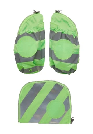 Ergobag Schulrucksack Zubehör, Seitentaschen Zip-Set, Mit Reflektor, Für Kinder Grün 6 Ergobag Schulrucksack Zubehör, Seitentaschen Zip-Set, Mit Reflektor, Für Kinder Grün – Bild 4