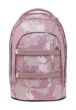 Satch Schulrucksack "Heartbreaker", Camouflage, 30 L Rosa
