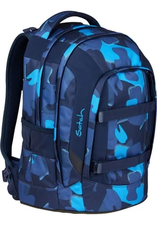 Satch Schulrucksack "pack - Troublemaker", Camouflage, Für Kinder Blau 4 Satch Schulrucksack "pack - Troublemaker", Camouflage, Für Kinder Blau – Bild 2