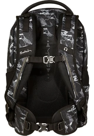 Satch Schulrucksack "pack Mountain Grid", Für Kinder Schwarz/ Grau/ Weiß 5 Satch Schulrucksack "pack Mountain Grid", Für Kinder Schwarz/ Grau/ Weiß – Bild 3
