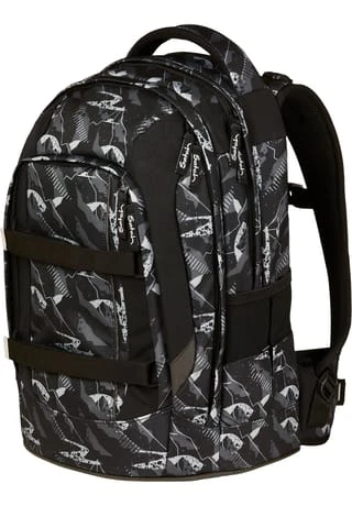 Satch Schulrucksack "pack Mountain Grid", Für Kinder Schwarz/ Grau/ Weiß 7 Satch Schulrucksack "pack Mountain Grid", Für Kinder Schwarz/ Grau/ Weiß – Bild 5