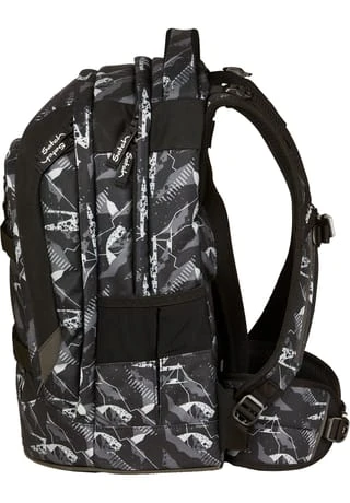 Satch Schulrucksack "pack Mountain Grid", Für Kinder Schwarz/ Grau/ Weiß 9 Satch Schulrucksack "pack Mountain Grid", Für Kinder Schwarz/ Grau/ Weiß – Bild 7