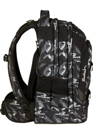 Satch Schulrucksack "pack Mountain Grid", Für Kinder Schwarz/ Grau/ Weiß 10 Satch Schulrucksack "pack Mountain Grid", Für Kinder Schwarz/ Grau/ Weiß – Bild 8