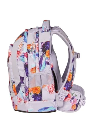 Satch Schulrucksack "pack Endless Bloom", Florales Dessin Weiß/ Violett/ Orange 8 Satch Schulrucksack "pack Endless Bloom", Florales Dessin Weiß/ Violett/ Orange – Bild 6
