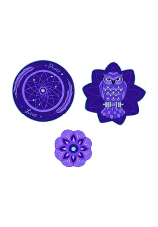 DerDieDas® Wechselbuttons, 3-teilig Set, Für Kinder Night 3 DerDieDas® Wechselbuttons, 3-teilig Set, Für Kinder Night