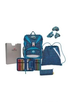 DerDieDas® Ranzenset Ergoflex, BLUE SPEED, 99 BLUE SPEED