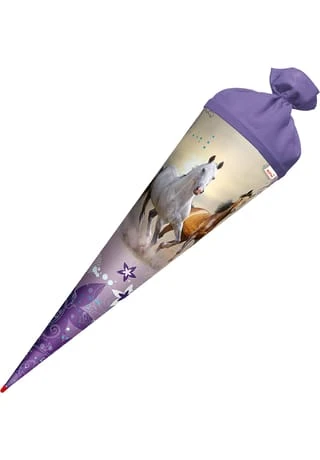 ROTH Schultüte "Wildpferde", Filzverschluss MEHRFARBIG 4 ROTH Schultüte "Wildpferde", Filzverschluss MEHRFARBIG – Bild 2