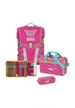 Scout® Schulranzen Sunny 4-tlg. Pink Butterfly Pink