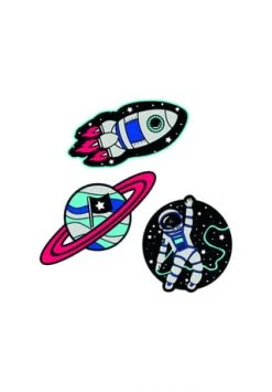 Scout® Funny Snaps "Galaxy", 3er Set MEHRFARBIG