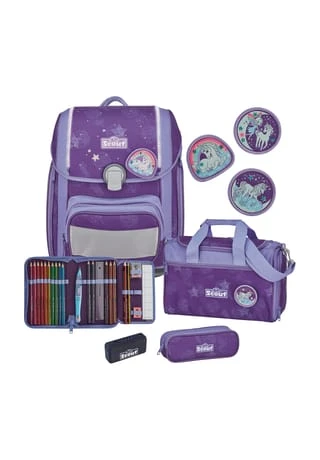 Scout® Exklusiv Genius Safety Light Lila Luna Schulranzen-Set, 5tlg. Lila 3 Scout® Exklusiv Genius Safety Light Lila Luna Schulranzen-Set, 5tlg. Lila