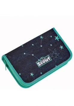 Scout® Ranzenset Sunny II LED Sternenhimmel, 4-teilig Dunkelblau/ Türkis/ Silber -Spielzeug für Kinder Verkäufe unnamed file 335