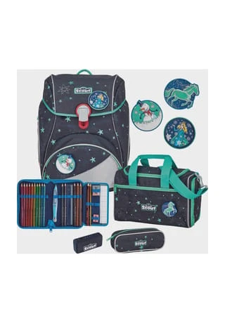 Scout® Ranzenset Alpha 4-teilig, Led Sternenhimmel Spaceblau 3 Scout® Ranzenset Alpha 4-teilig, Led Sternenhimmel Spaceblau