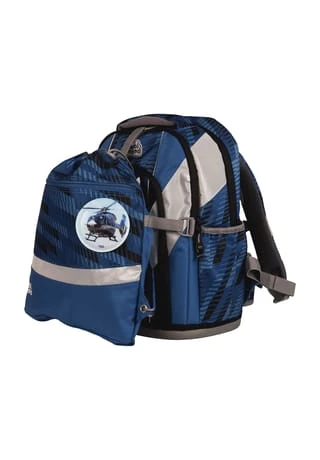 School Mood Schulrucksack-Set Loop Air+ "Matti (Polizei)", 7-teilig BLAU/ SILBER 4 School Mood Schulrucksack-Set Loop Air+ "Matti (Polizei)", 7-teilig BLAU/ SILBER – Bild 2