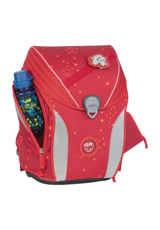 DerDieDas® Schulranzen-Set, 5-teilig, Gepolsterte Schultergurte, Druckknopfverschluss, Volumen 22 L, Für Mädchen Rot 5 DerDieDas® Schulranzen-Set, 5-teilig, Gepolsterte Schultergurte, Druckknopfverschluss, Volumen 22 L, Für Mädchen Rot – Bild 3