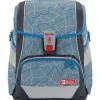Step By Step® Ranzenset "Angry Shark", 6-teilig, 19 L Blau/ Grau