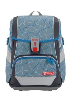 Step By Step® Ranzenset "Angry Shark", 6-teilig, 19 L Blau/ Grau