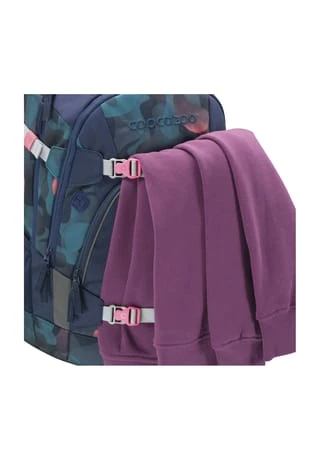 Coocazoo Schulrucksack "Cloudy Peach", Rückenpolster, Emblem, Muster-Mix, Für Mädchen BLAUGRÜN 5 Coocazoo Schulrucksack "Cloudy Peach", Rückenpolster, Emblem, Muster-Mix, Für Mädchen BLAUGRÜN – Bild 3