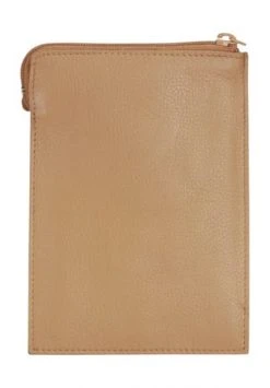 M. Collection Brustbeutel, Reißverschluss, Leder NATUR