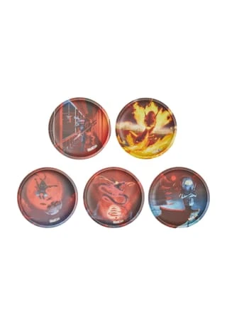 Ergobag Klettie-Set "Feuerdrache", 5-teiliges Rucksack Zubehör, Für Kinder Rot 3 Ergobag Klettie-Set "Feuerdrache", 5-teiliges Rucksack Zubehör, Für Kinder Rot