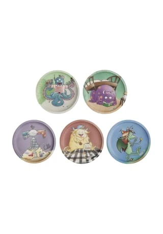 Ergobag Klettie-Set "Monsterfreunde", 7 Cm, 5-teiliges Rucksack Zubehör, Für Kinder Mehrfarbig 3 Ergobag Klettie-Set "Monsterfreunde", 7 Cm, 5-teiliges Rucksack Zubehör, Für Kinder Mehrfarbig